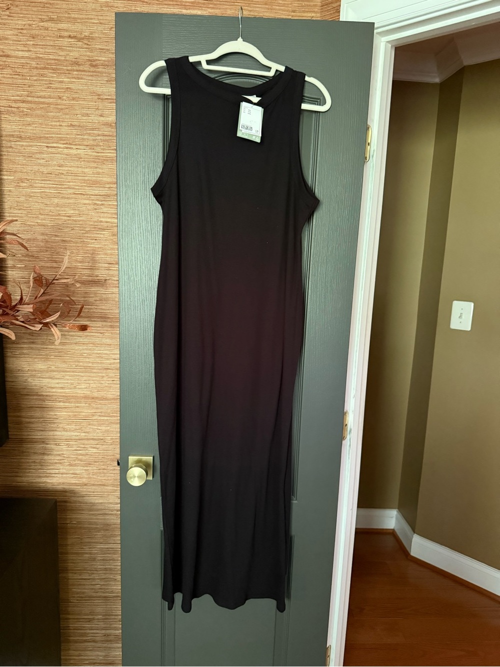 H&M Black Sleeveless Maxi Dress
